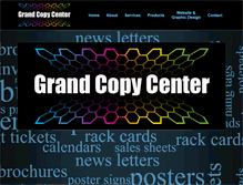 Tablet Screenshot of grandcopycenter.com